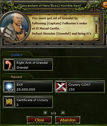 [Descendant of Hero/Boss] Horrible Spoil