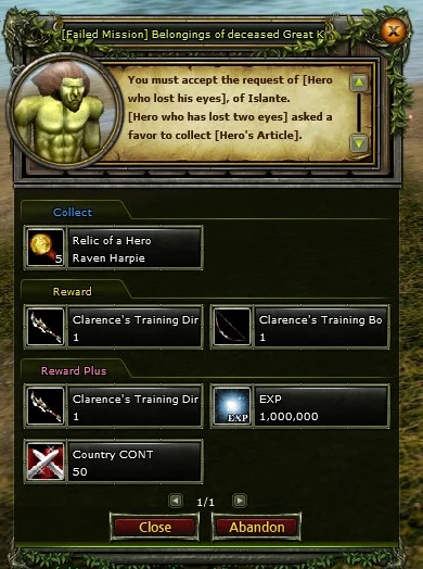 [Failed Mission] Belongings of deceased Great Knight
