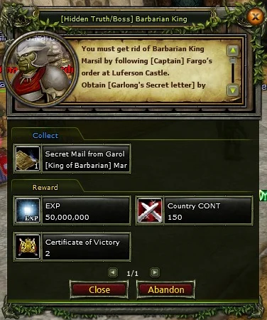 [Hidden Truth/Boss] Barbarian King