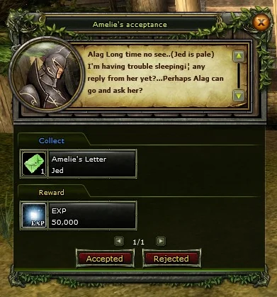 Amelie’s acceptance