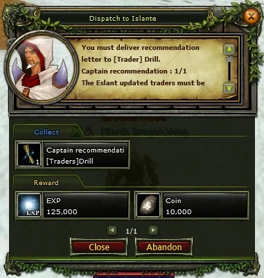 Dispatch to Islante