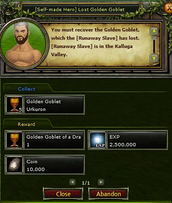 [Self-made Hero] Lost Golden Goblet